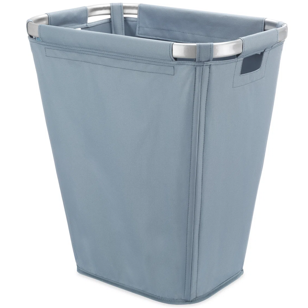 Cesta Para Ropa Whitmor Con Marco De Aluminio Asas De Tela Azul