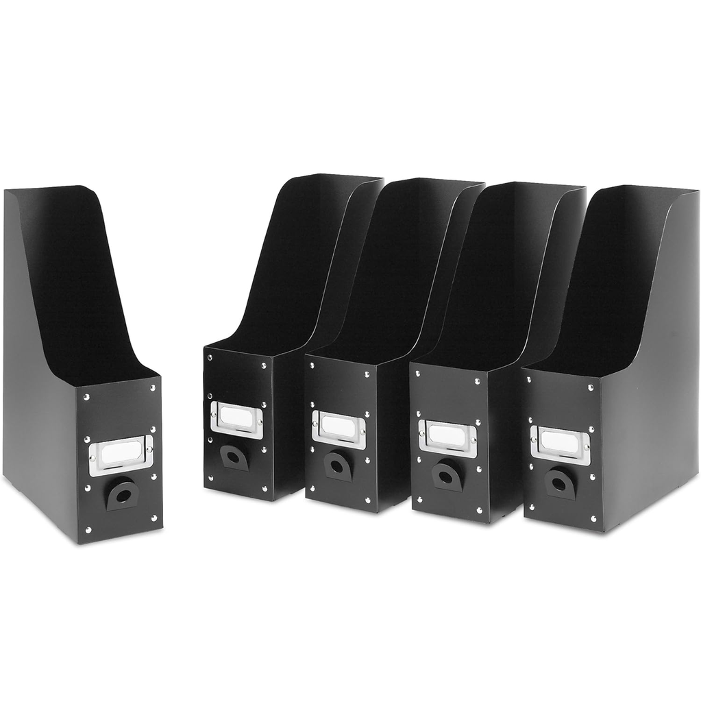 Organizador De Revistas Whitmor Plastico Negro