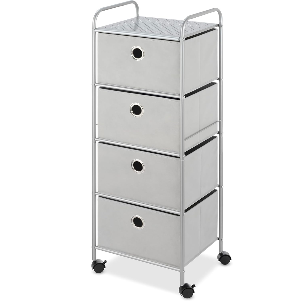 Cajonera Whitmor 4 Niveles Con Ruedas Gris