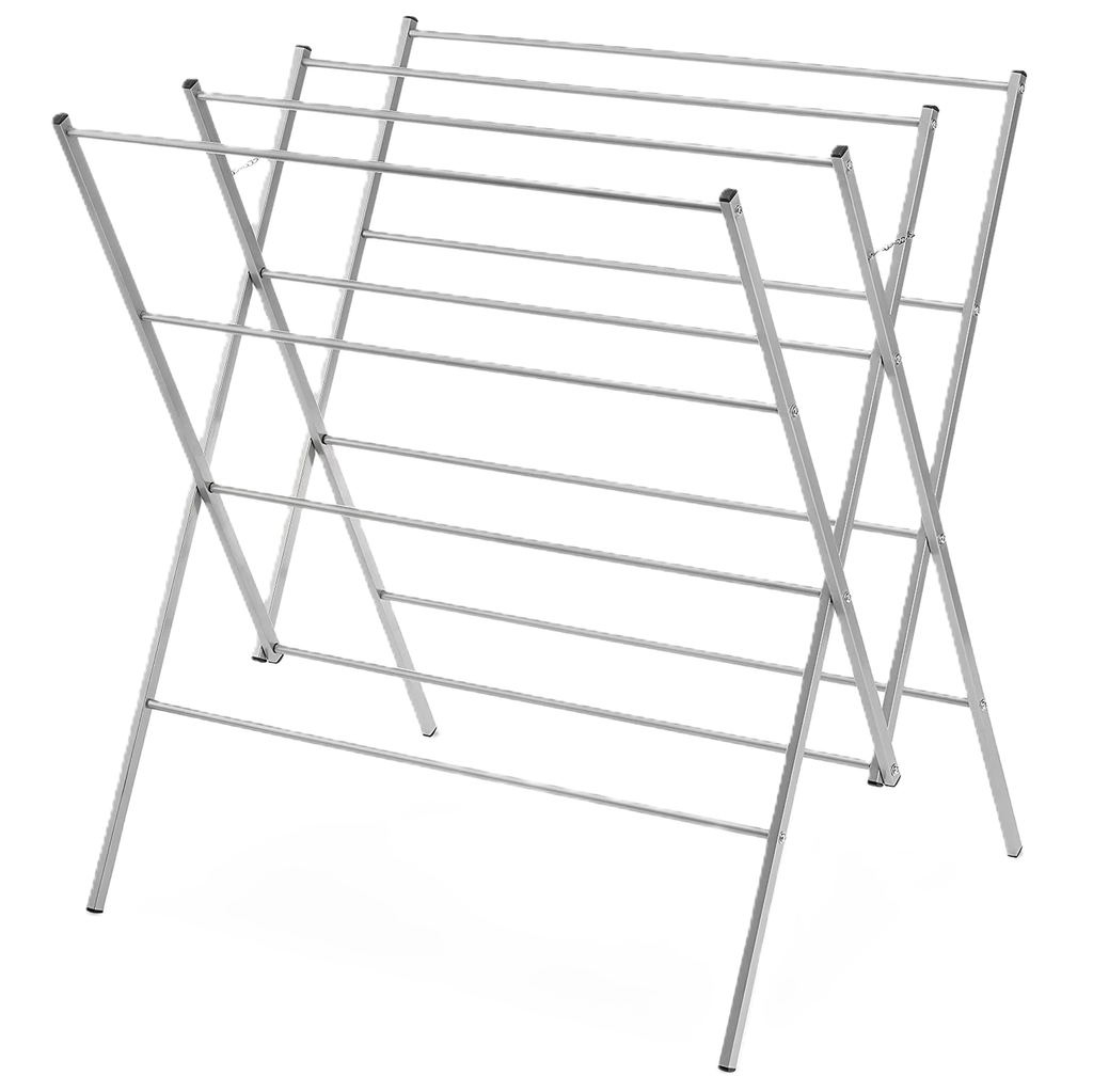 Tendedero Whitmor Parrillado Plegable Plateado