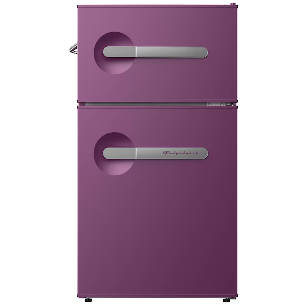 Nevera Ejecutiva Frigidaire Retro 4 Pies  2 Ptas 55 Cm Con Abridor De Botellas Morado