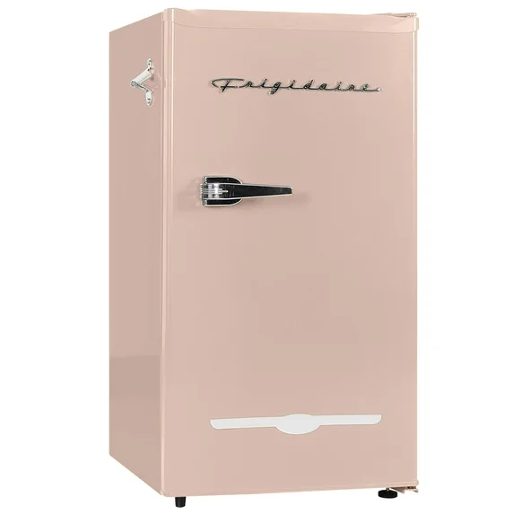 Nevera Ejecutiva Frigidaire Retro 4 Pies  1 Pta 49 Cm Con Abridor De Botellas Rosado