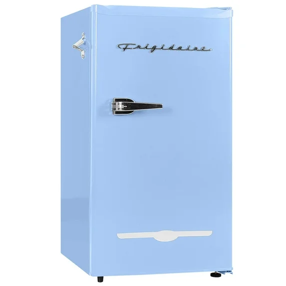 Nevera Ejecutiva Frigidaire Retro 4 Pies  1 Pta 49 Con Abridor De Botellas Cm Azul