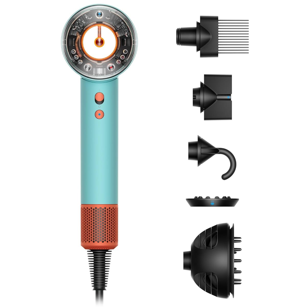 Secador De Cabello Dyson Supersonic Nural Con Acc Inteligentes Azul Y Naranja