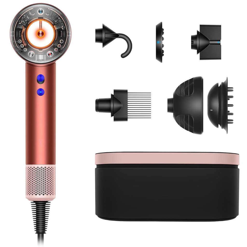 Secador De Cabello Dyson Supersonic Nural Con Acc Inteligentes Y Estuche Bronce Y Rosado