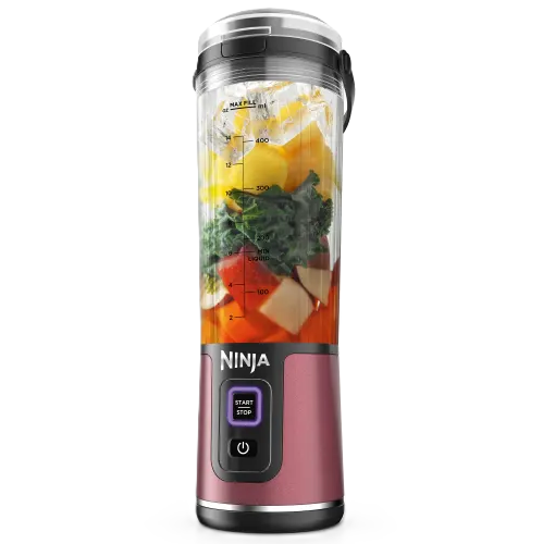 Licuadora Personal Ninja Blast 500 Ml Inalambrica Portatil Rojo Metalizado