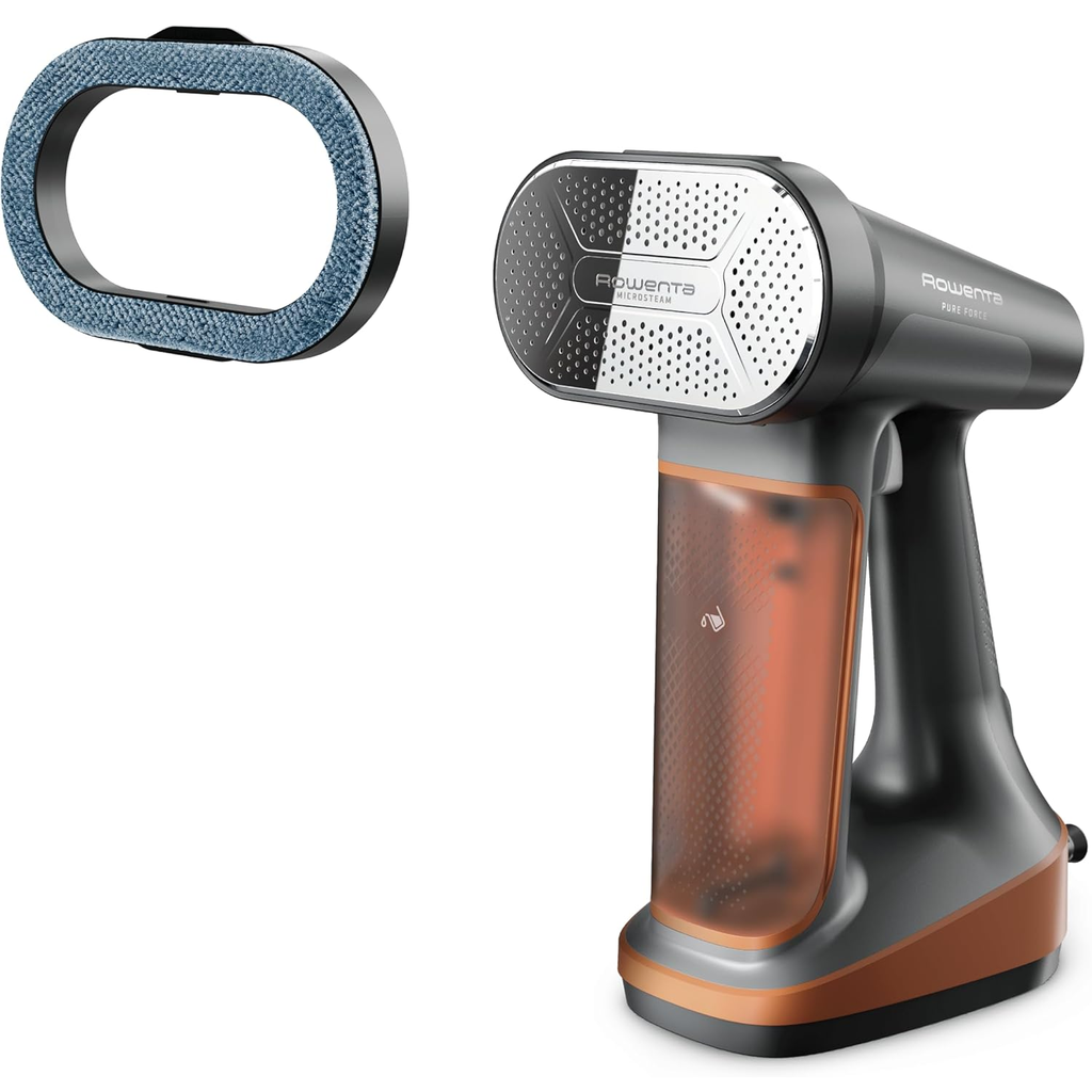 Plancha Y Vaporizador Rowenta 3 en 1 Con Removedor De Pelusa Y Apagado Automatico 1875W Negro
