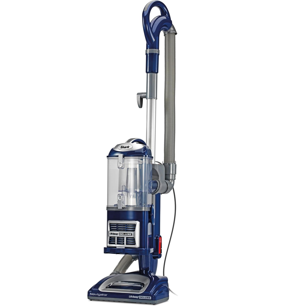 Aspiradora Vertical Shark Navigator Lift-Away Deluxe 2 En 1 Con Capsula Desmontable Filtro HEPA Azul