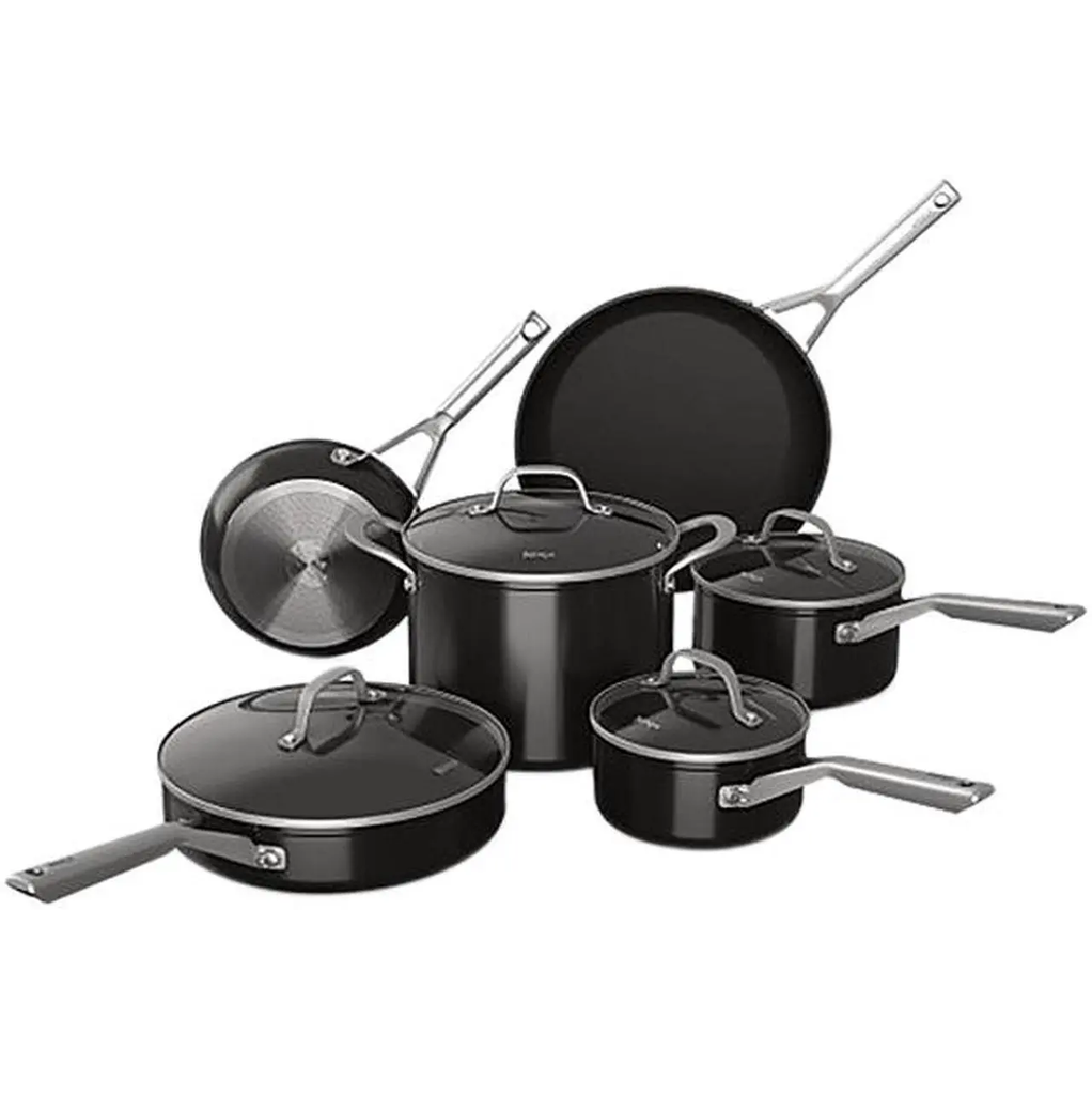 Juego De Ollas Ninja Foodi NeverStick 10 Pzas Antiadherente Negro