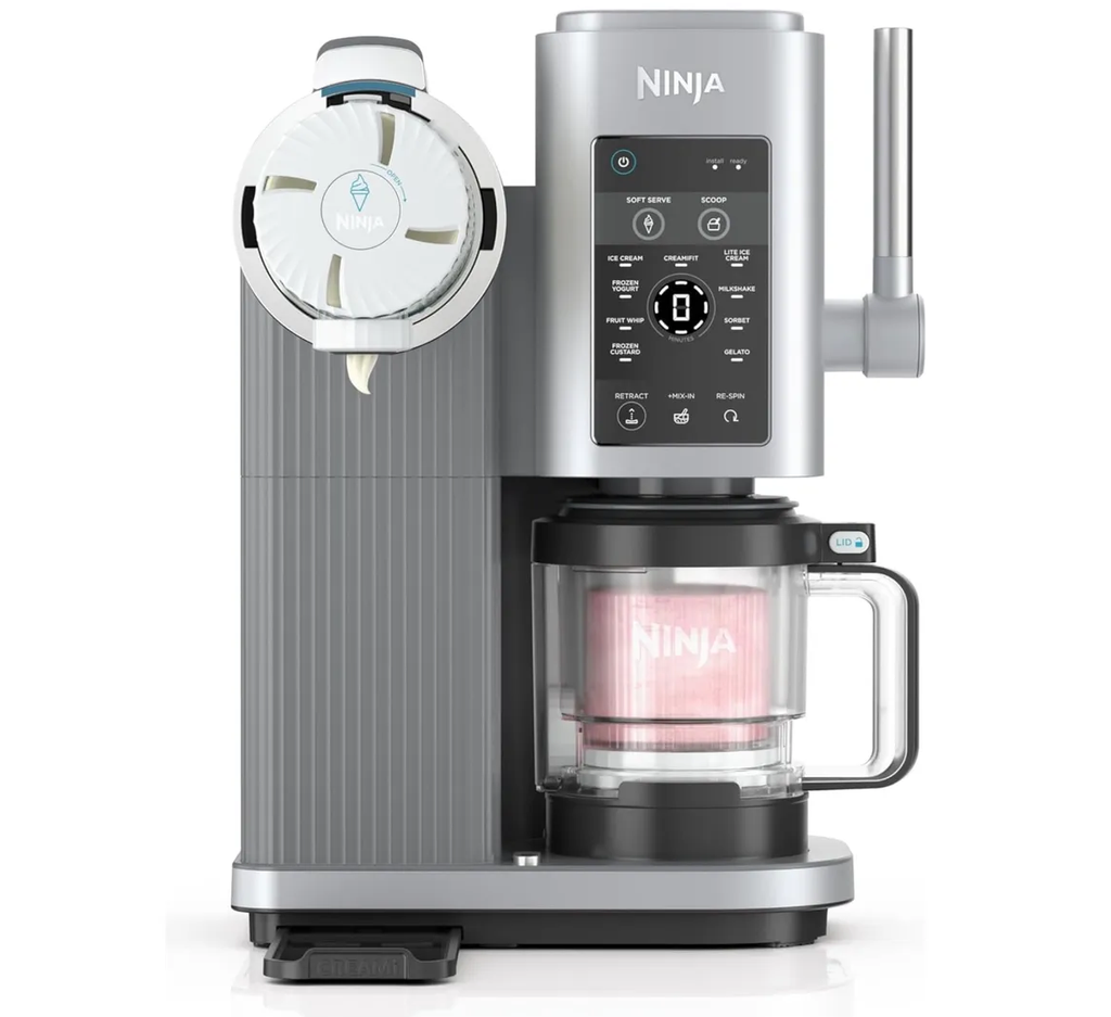 Maquina Para Hacer Helado Ninja Swirl Creami Tecnologia Creamify Con 6 Programas Y 13 Programas Un Solo Toque Gris