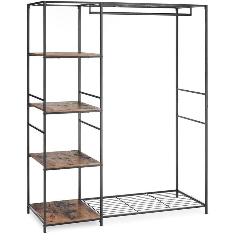 Armario Whitmor 4 Estantes Marron Y Negro