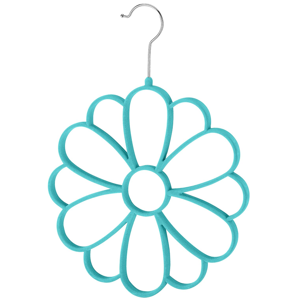 Gancho Para Bufanda Whitmor Diseño De Flor Turquesa