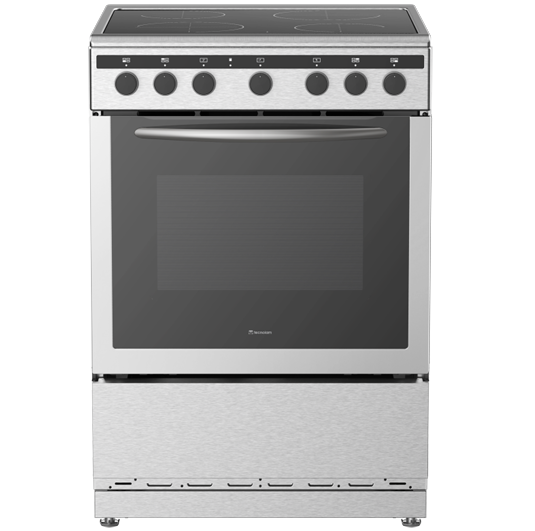 Cocina Electrica Tecnolam 60 Cm De Induccion Con Grill De Conveccion Vitroceramica Acero