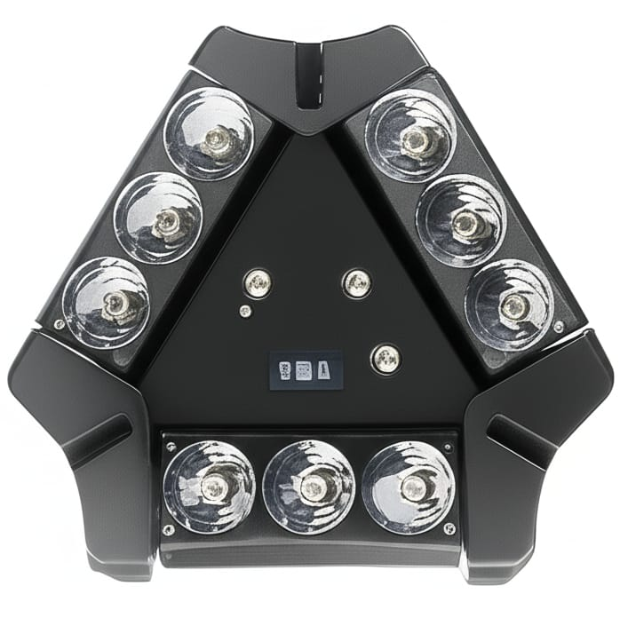 Luz De Proyeccion Elitec Mini Ninjas Con Tira de Luz Multiples Focos Multicolor Multivoltaje 120W Negro