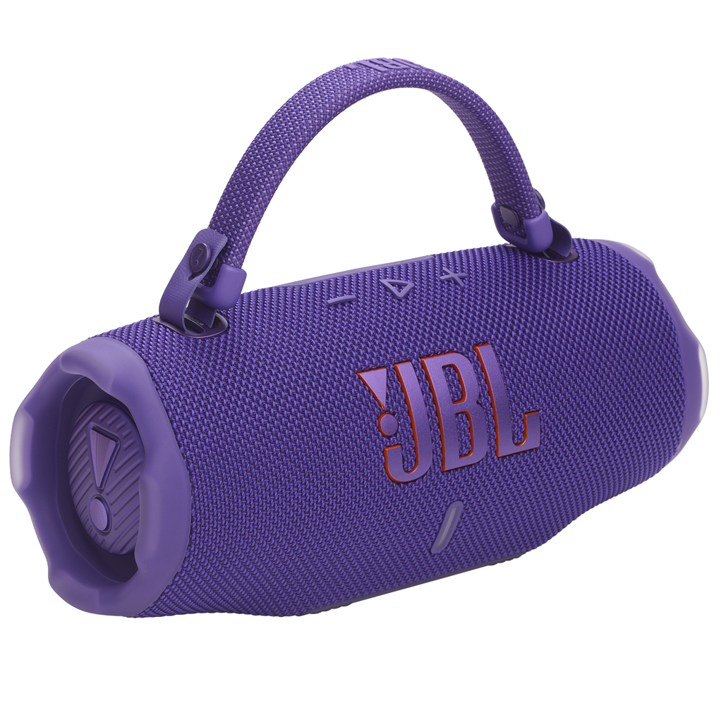 Corneta JBL Charge 6 Portatil Recargable Con Bluetooth AI Sound Boost Resistente Al Agua Y Polvo Morado