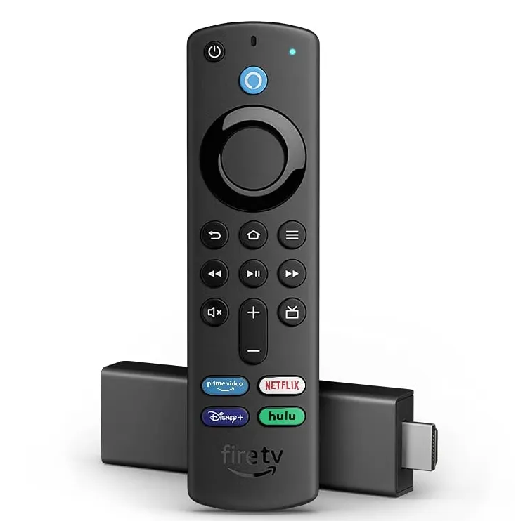 Fire TV Amazon Stick 4K Transmisor De Medios UHD Con WiFi 6 Bluetooth Alexa Y Dolby Vision Negro