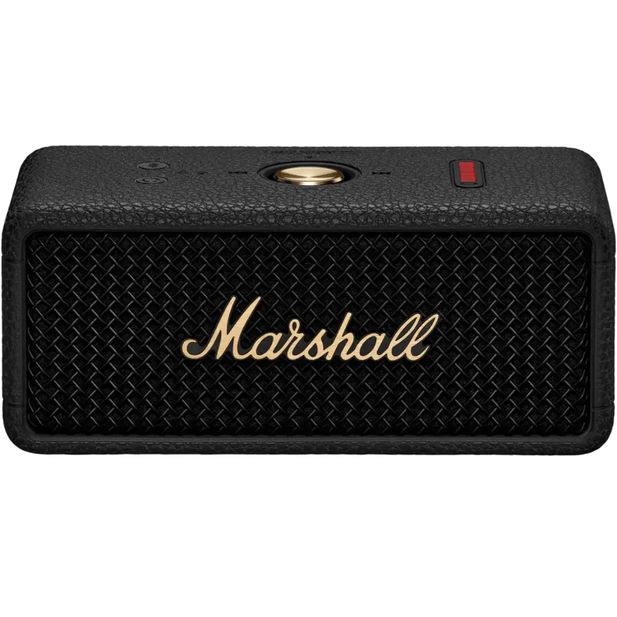 Corneta Marshall Emberton III Portatil Recargable Con Bluetooth Y Microfono Resistente Al Agua Y Polvo Negro