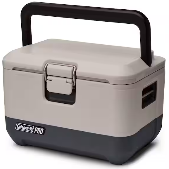 Cava Coleman Pro 8.5 Lts 9 Qt 8 Latas Con Asa Y Aislamiento TempLock FX Gris