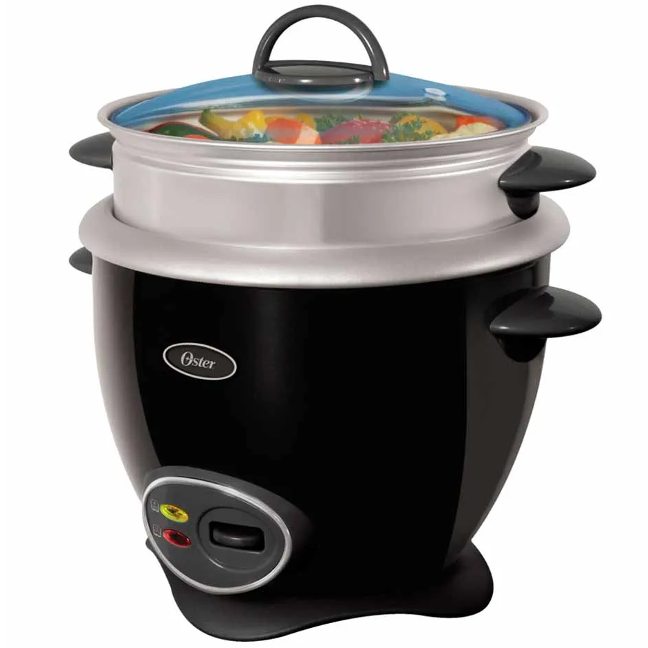 Olla Arrocera Oster Multiusos 14 Tazas Antiadherente Funcion De Mantener Caliente 700W Negro
