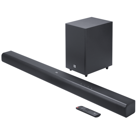 Barra De Sonido JBL Cinema SB550 3.1 Con Bluetooth Dolby Atmos Virtual Y Bajo Inalambrico 250W Negro