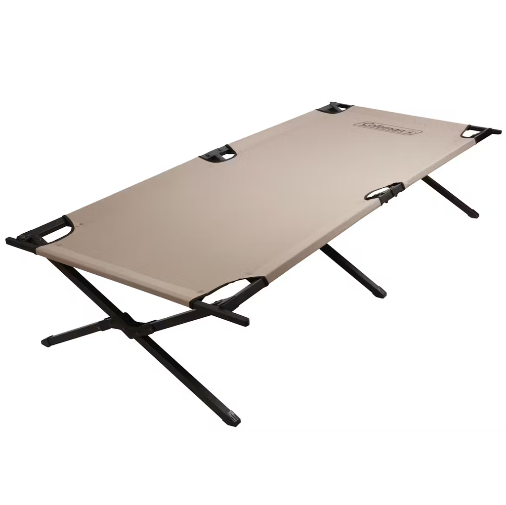 Catre Plegable Coleman Trailhead II Con Barras transversales Resistentes Beige