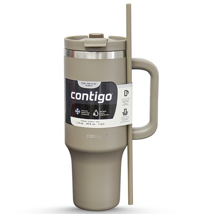 Termo Contigo Streeterville Con Asa Y Pitillo 1.18 Lts Ml Gris