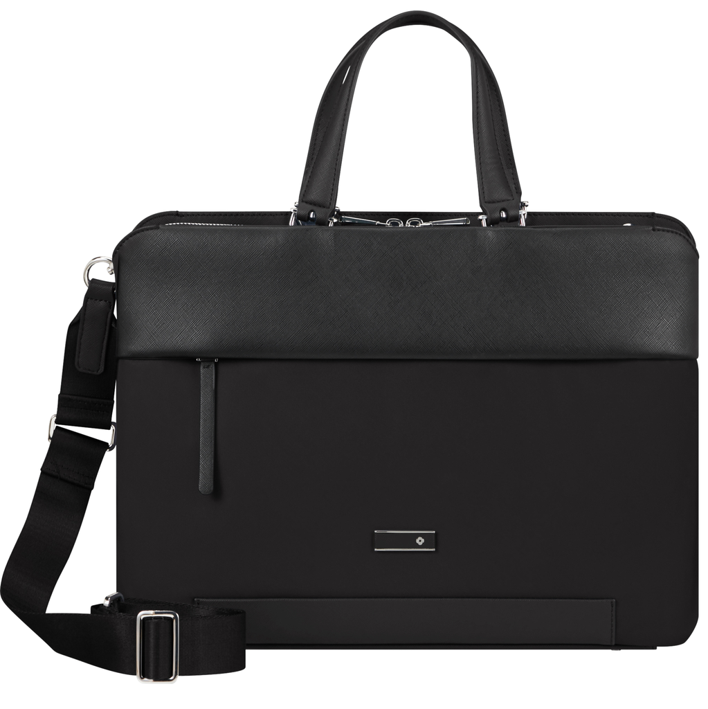 Maletin Samsonite Zalia Con Bandolera Y Bolsillos Exteriores 
29X39X12 Cm Negro