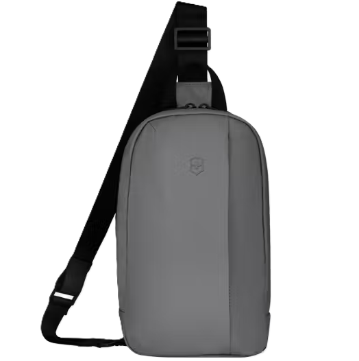 Bolso Bandolero Victorinox Travel Essentials Con Bolsillo Antirrayadura Forro Antimicrobiano Gris
