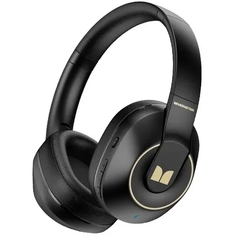Audifonos Monster Over Ear Inalambricos Con Bluetooth Y Hifi Negro