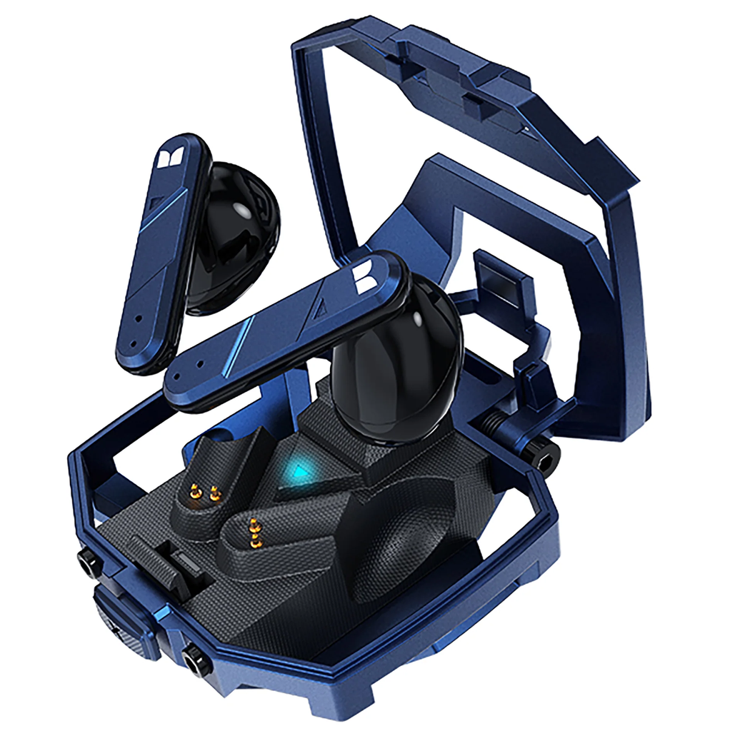 Audifonos Monster Airmars In Ear Inalambricos Modo Dual Baja Latencia Con Bluetooth Azul