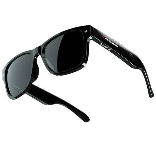 Lentes De Audio Monster Con Bluetooth Asistente De Voz AI Microfonos Resistente A Salpicaduras Negro