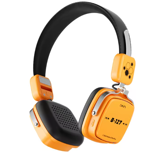 Audifonos Transformers Over Ear Inalambricos Modo Dual Sonido Envolvente Con Bluetooth Amarillo