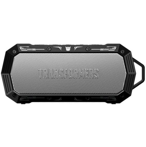 Corneta Transformers Portatil Recargable Resistente A Salpicaduras Con Bluetooth Sonido 360° Y Hifi Negro