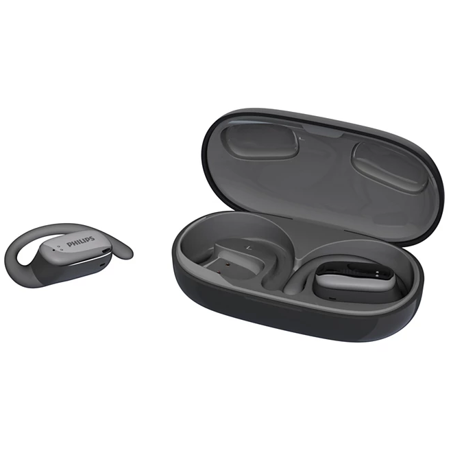 Audifonos Philips Open Ear Deportivos Inalambricos Microfono Con AI Bluetooth Negro