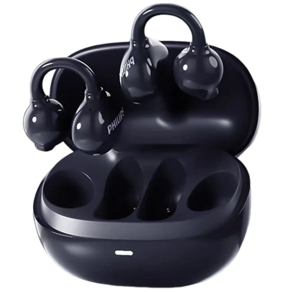 Audifonos Philips Open Ear Clip Deportivos Inalambricos Resistente A Salpicaduras Con Bluetooth Negro