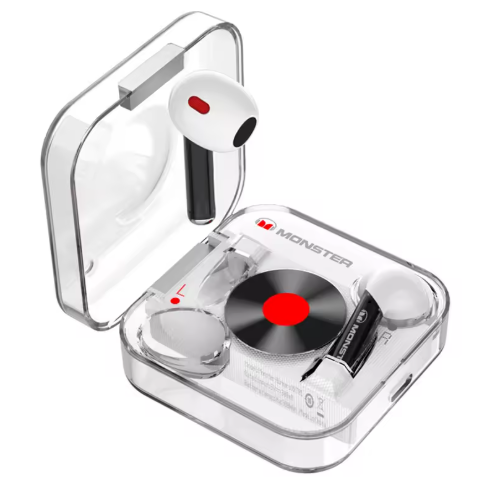 Audifonos Gaming Monster Airmars In Ear Inalambricos Modo Dual Baja Latencia Con Bluetooth Blanco