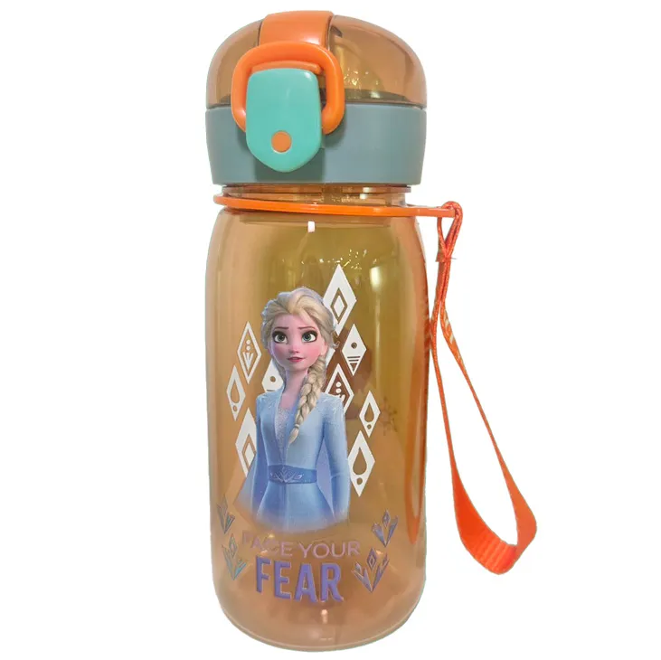 Botella Disney Frozen Elsa 600 Ml Naranja Y Azul