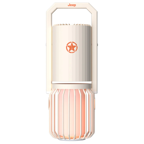 Corneta JEEP Portatil Recargable Con Bluetooth Aux Radio FM Iluminacion Multifuncional Blanco