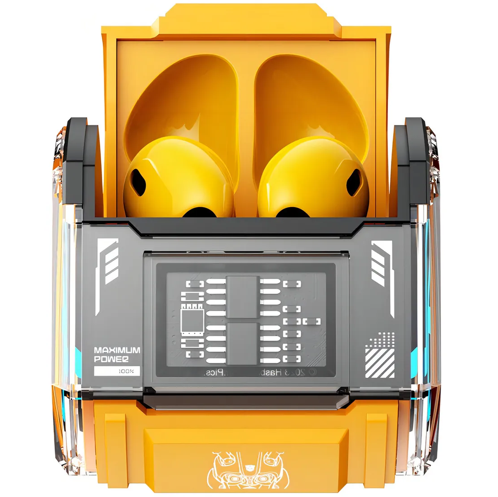 Audifonos Transformers In Ear Inalambricos Modo Dual Baja Latencia Con Bluetooth Amarillo