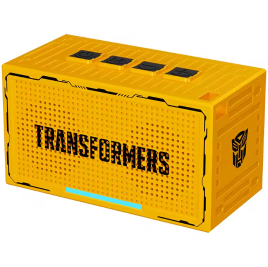 Corneta Transformers Portatil Recargable Con Bluetooth Iluminacion Amarillo