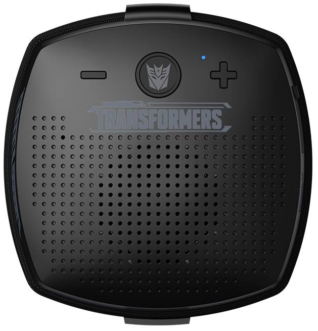 Corneta Transformers Portatil Recargable Resistente A Salpicaduras Con Bluetooth Asa Oculta Negro