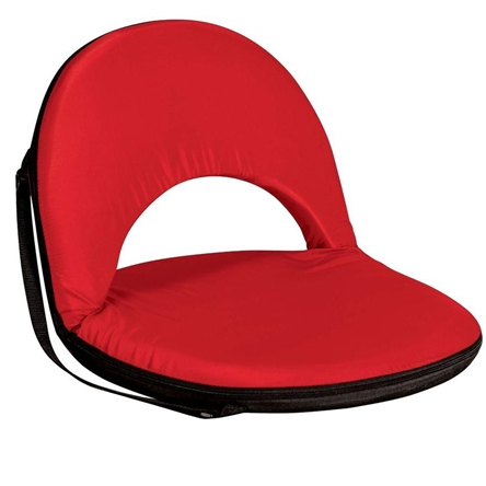 Asiento Portatil Oniva Reclinable Acolchado Con Correa De Hombro Ajustable Rojo