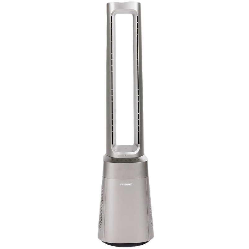 Ventilador Purificador Frigilux 10 Vel Pantalla Digital Funcion Viento Inteligente Con Control Remoto Plateado