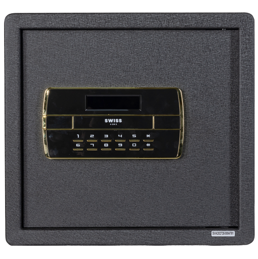 Caja Fuerte Swiss Home Digital 35x37x32 Cm Con Estante Negro