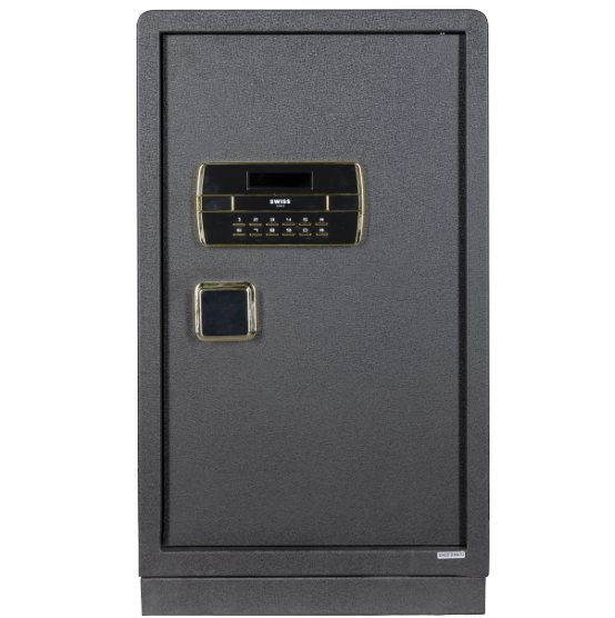 Caja Fuerte Swiss Home Digital 73x45x40 Cm Con Estante Y Cajon Negro