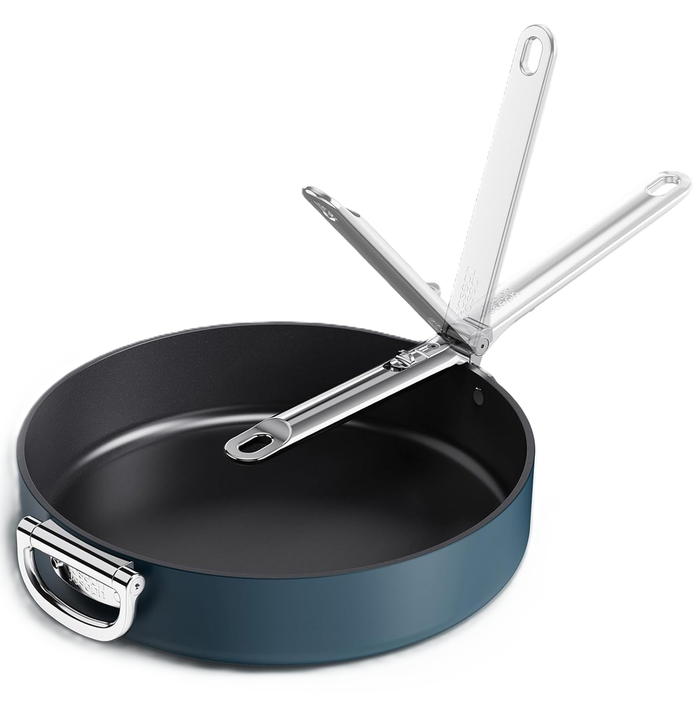 Sarten Joseph Joseph Space 30 Cm Antiadherente De Induccion Mango Plegable Azul