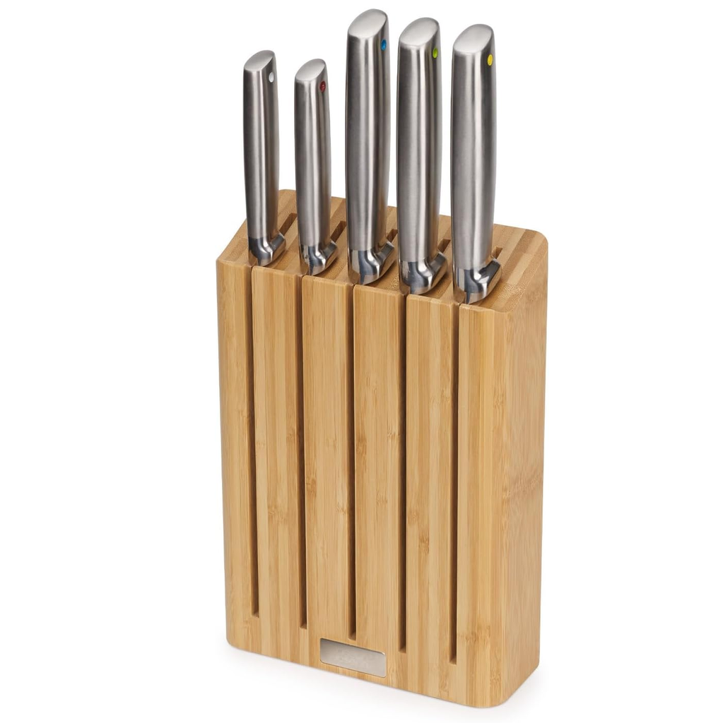 Juego De Cuchillos Joseph Joseph Elevate 5 Pzas Con Base De Bambu Marron