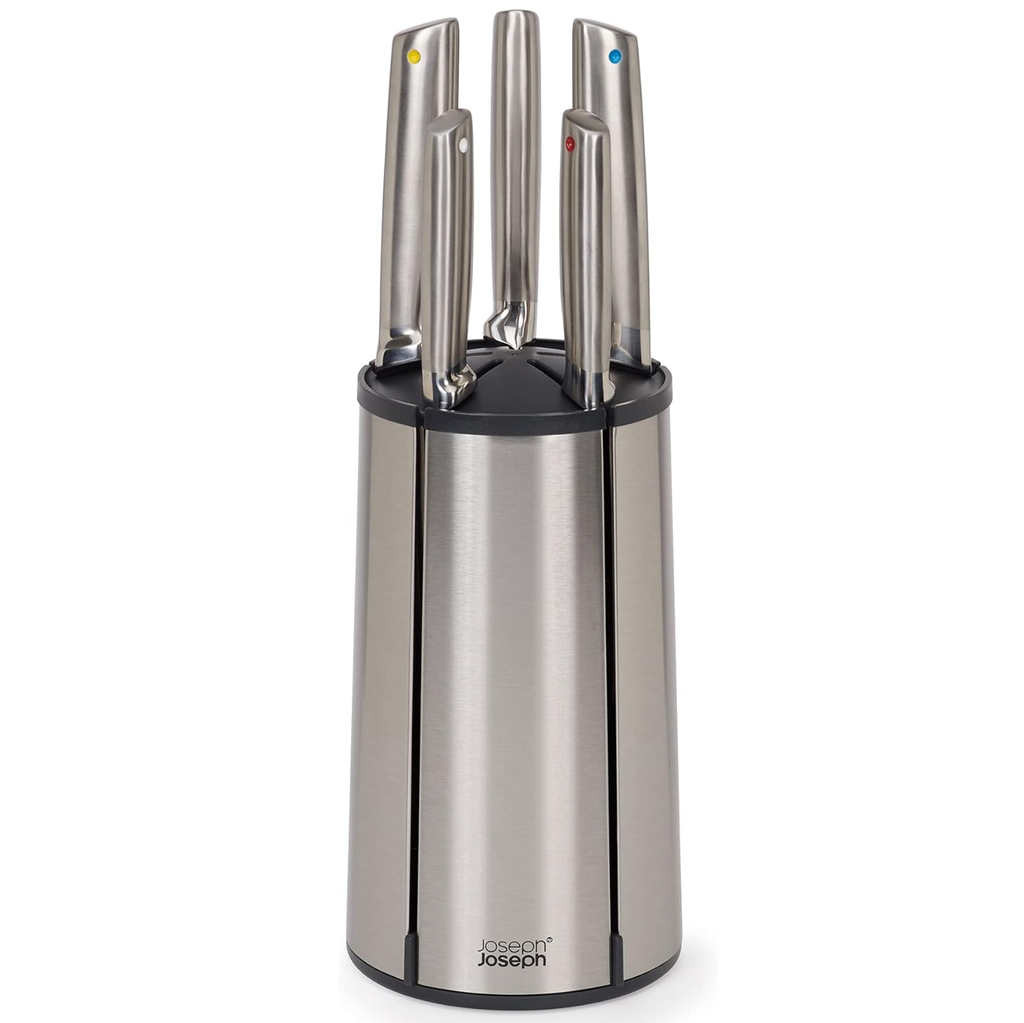 Juego De Cuchillos Joseph Joseph Elevate 5 Pzas Con Base Giratoria Acero