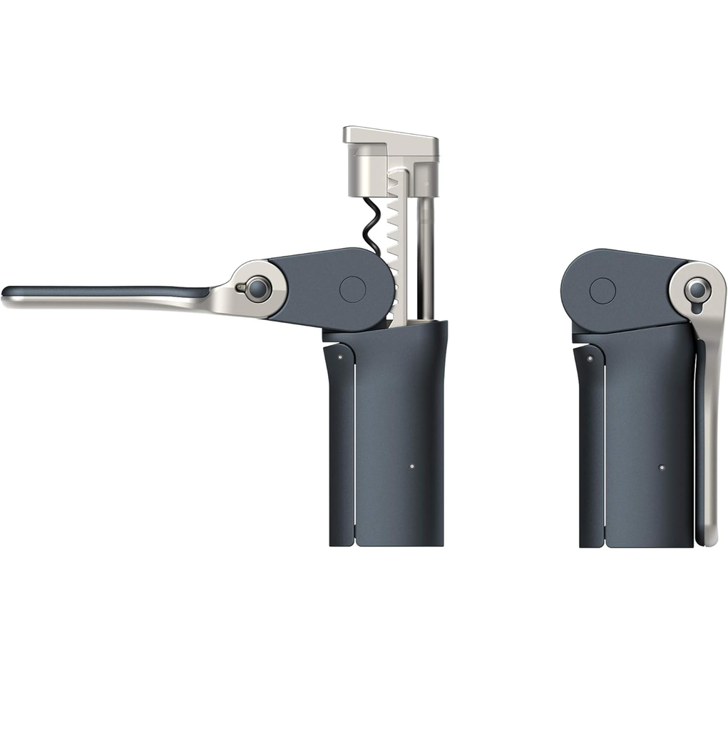 Sacacorcho Joseph Joseph BarWise De Palanca Con Cortador De Papel De Aluminio Azul Y Plateado