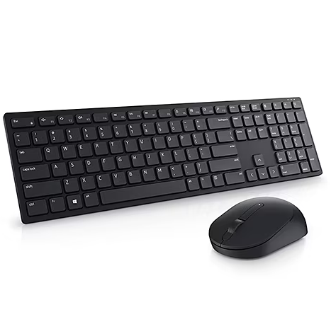 Combo Teclado Y Mouse Dell Inalambricos Mouse De 3 Botones DPI Ajustable 1000 1600 2400 Y 4000 Negro